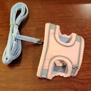 Pink and Blue Kitty Harness